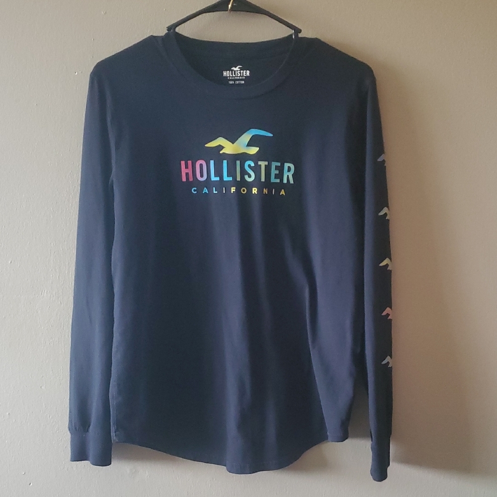 Hollister Long Sleeve with Rainbow Logo